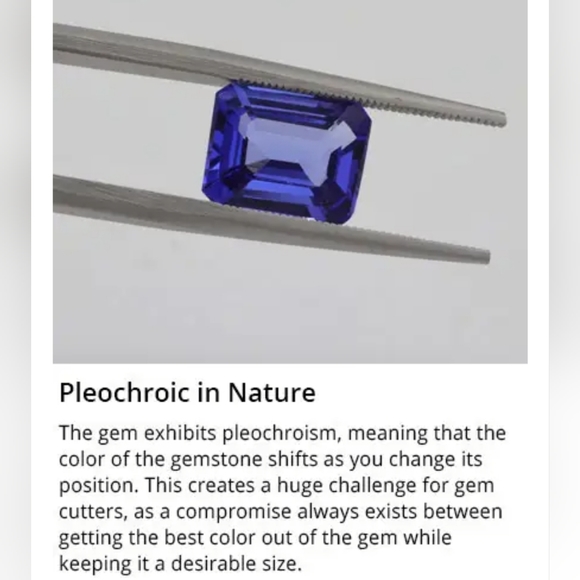 Tanzanite Half Eternity Band Ring in Platinum Over Sterling Silver 1.35 ctw - Picture 10 of 10